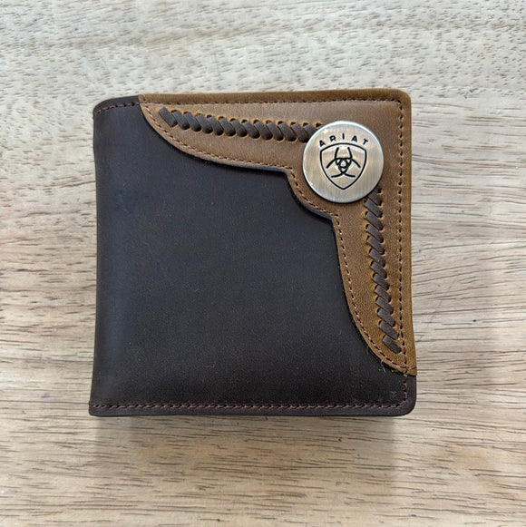 Ariat Bi-Fold Wallet - Two Toned Accent Overlay