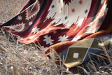 Andean Alpaca Wool Blanket - Western - Rust
