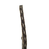 Genuine Horsehair 5 Strand Braided Hat Band with Single Tassel - Pepper