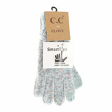 Soft Ribbed Knit Glove G2074P: Dk. Grey Multi