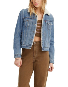 Levi Original Sherpa Trucker Jacket in Weekend Want