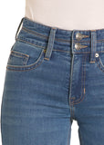 ROCK N ROLL DENIM HIGH RISE CLASSIC POCKET TROUSERS