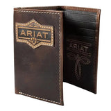 ARIAT Men's Embossed Patch Trifold Wallet - A3566402