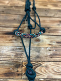 Beaded Rope Halter - Forest Green BRHFG