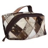 Patchwork Cowhide and Tooling Lthr Cosmetics Bag – AT64