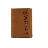 Ariat Men's Tri-fold Wallet - Medium Brown - A3545344