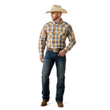 Ariat Men's
Pro Series Tiango Classic Fit Snap Shirt - GOLDEN BROWN PLAID 10071034