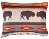 Western Stripe Quilt Set: Queen