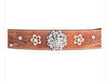 ARIAT SCROLLING FLOWER DESIGN BELT - ACCESSORIES BELT LADIES - A1510202