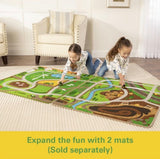 JD Rug Playmat Asst Farm w/Tractor & Construction W/Skid Steer