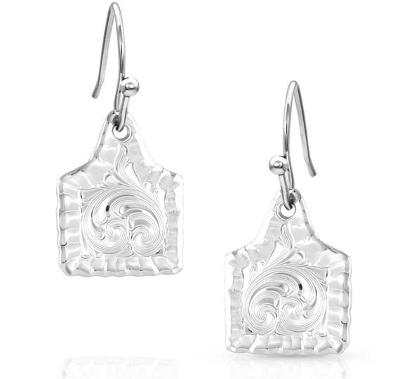 Montana Silversmiths - Ear Tag Earrings
