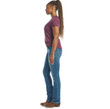 JUSTIN WOMENS A3 1879 MID RISE BOOT CUT JEAN