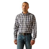 Ariat Wrinkle Free Ocean Classic Fit Shirt - Dark Blue 10054827