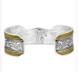 MONTANA SILVERSMITH ‘CARVED LONGHORN’ CUFF BRACELET BC5894RTG