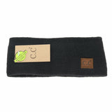 Soft Ribbed Leather Patch C.C. Head Wrap HW9021