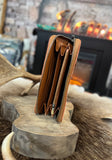 Cowhide Wallet - Single Zip/Wrist Strap