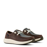 Ariat Women's Buckeye Waterproof Shoe - CHOCOLATE/CAIMAN EMBOSS PRINT