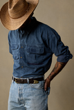 Akubra COWBOY'S LUCK Belt - Chocolate Brass