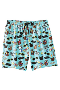 Cinch MEN'S POOL PARTY SWIM TRUNKS - BLUE