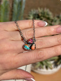 Vaquera Hazel Necklace Pink Dahlia - MBR11