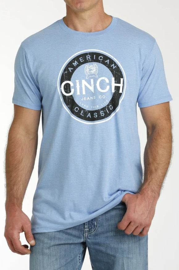 Cinch Mens Light Blue T-Shirt