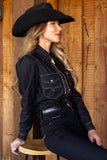 Kimes Ranch Jane Denim Snap - Black