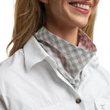 Carlee Double Sided Scarf - BERRY & WHITE CHECK/SAGE & WHITE CHECK SCF2635