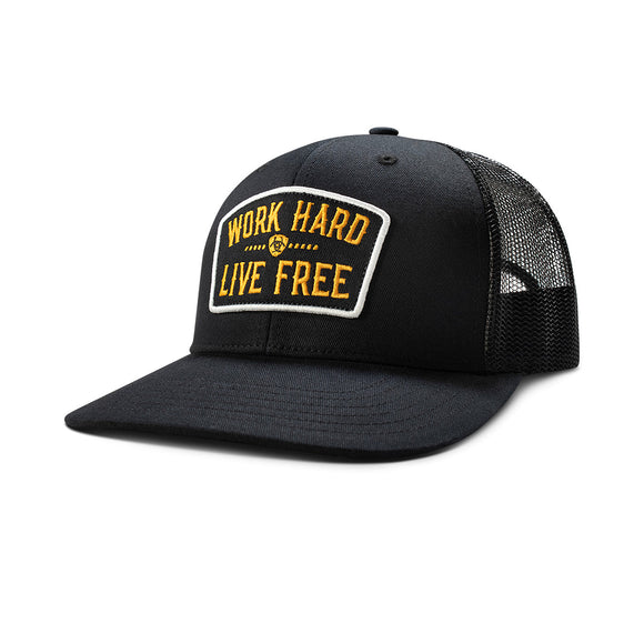 Ariat Work Hard Live Free Patch Snapback Cap