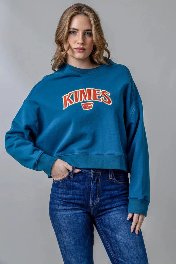 Kimes Colfax Crew- Mid Blue