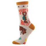 Saddle Up | Women's Western Cowgirl Crew Socks