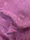 Pink with Pink Splash suede Calf hide