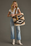 Cream, Black & Tan Western Tote AOD9