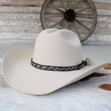 Genuine Horsehair 6 Strand Braided Hat Band with Single Tassel - Las Cruces