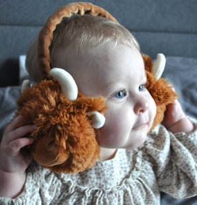Highland Cow Ear Muffs - Adjustable - For all ages
