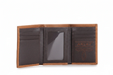 Ariat Men's Tri-fold Wallet - Medium Brown - A3545344
