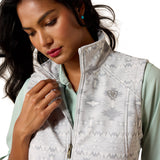 Women's Ariat Logo Softshell Vest - PEPPER SOUTHWEST 10071240