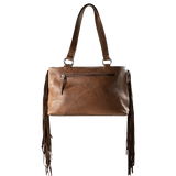 Ariat Ladies Brown Betsy Fringe & Concho Satchel Bag A770020702