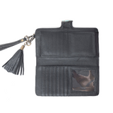 Western Swing Hand-Tooled Wristlet Wallet