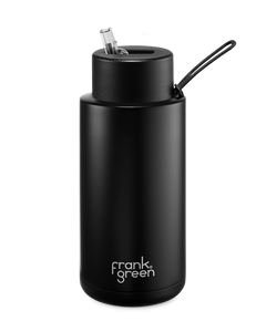 Ceramic Reusable Bottle Straw Lid - 34oz Midnight