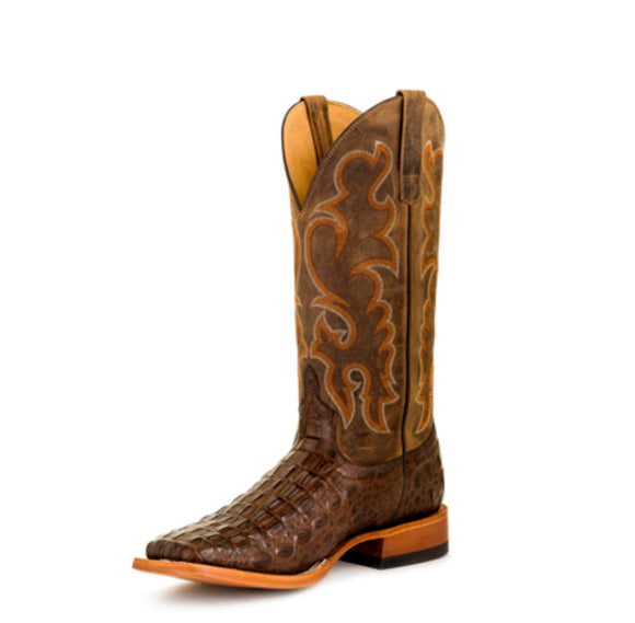 HP Chocolate Nile Croc Print Western Boot