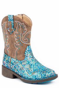 Roper Glitter Aztec - Blue