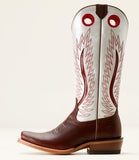 Ariat Ladies Futurity Fort Worth Western Boot - RICH JAVA|PEARLY WHITE