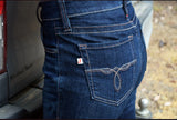 JUSTIN WOMENS A2 1879 HIGH RISE BOOT CUT JEAN