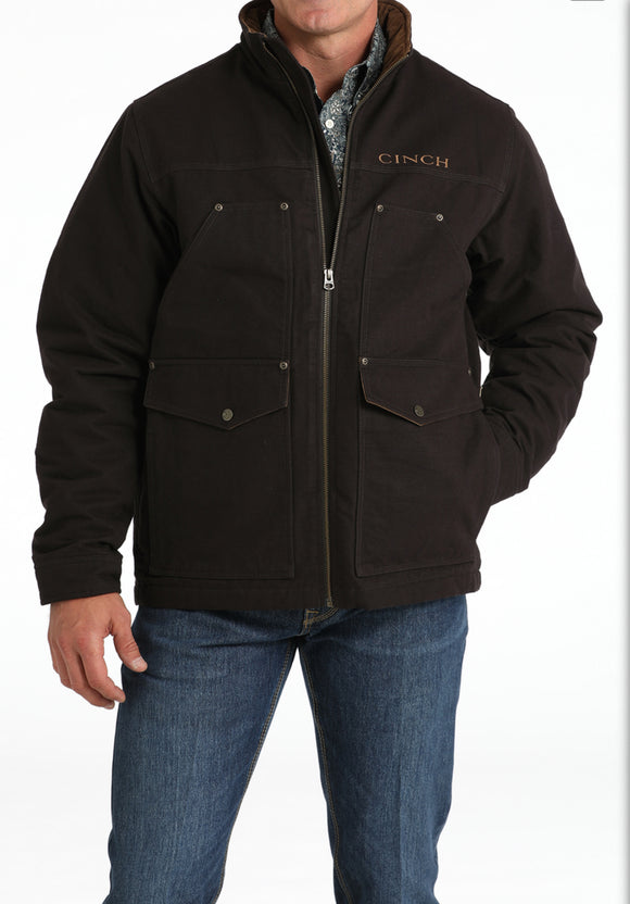 CINCH CANVAS BROWN CONCEAL CARRY - MENS JACKET - MWJ1068004