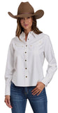 STETSON
Women's White Denim Blouse with Faux Smile Pockets
50565003