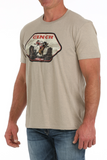 CINCH KHAKI BUCKIN' HORSE TEE - MENS TEE - MTT1690662