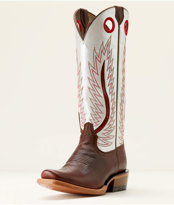 Ariat Ladies Futurity Fort Worth Western Boot - RICH JAVA|PEARLY WHITE