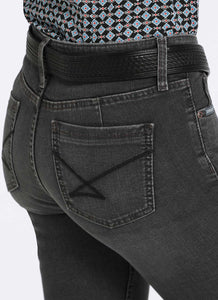 CINCH WOMEN'S MODERATE RISE LYNDEN SLIM TROUSER - BLACK