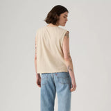 LEVI'S® WOMEN'S GRAPHIC BOXY TANK - Western Archival Faded Cowboy Oatmeal Heather