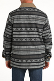 Cinch MEN'S BARN COAT - BLACK/GRAY